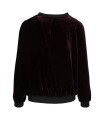 Norr Liva bomber jacket bordeaux velourjakke